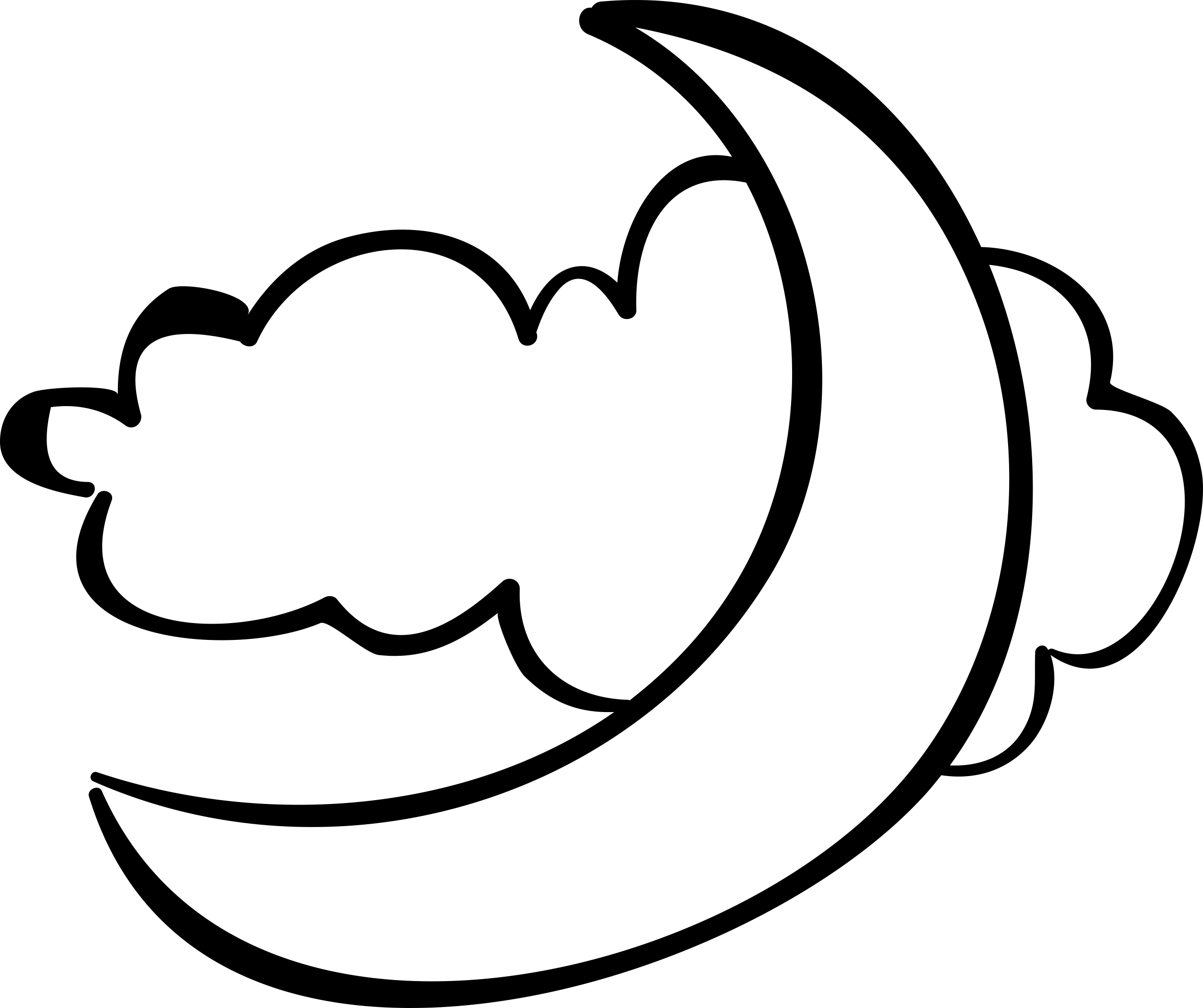 Halloween Moon And Cloud Tracing Svg Vector Free Vectors